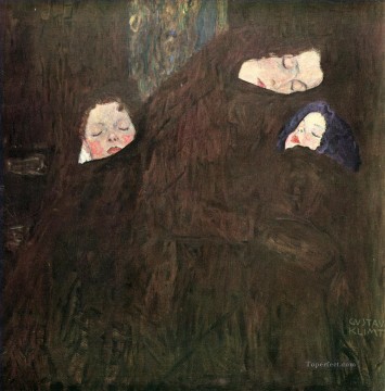 Gustavo Klimt Painting - Madre con hijos Gustav Klimt
